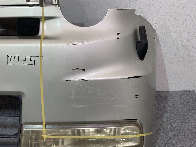 ムーヴ コンテ L575S/L585S 純正 フロント バンパー コーナーポール フォグ付 52119-B2800 シャンパンゴールド T23 ダイハツ(150957)