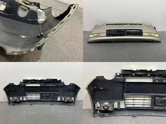ムーヴ コンテ L575S/L585S 純正 フロント バンパー コーナーポール フォグ付 52119-B2800 シャンパンゴールド T23 ダイハツ(150957)