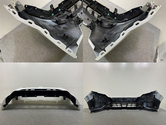 オーラ AURA/ノート NOTE FE13/FSNE13 純正 前期 フロント バンパー スポイラー付 62022 6XL0H ピュアホワイトパール QAC 日産(151139)