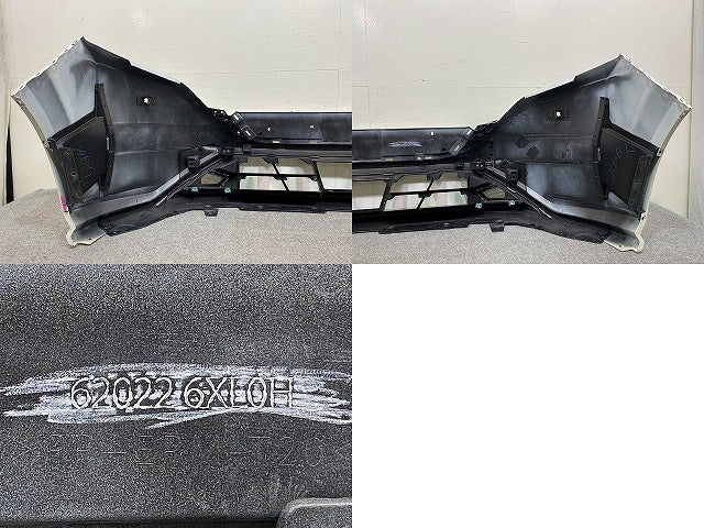 オーラ AURA/ノート NOTE FE13/FSNE13 純正 前期 フロント バンパー スポイラー付 62022 6XL0H ピュアホワイトパール QAC 日産(151139)
