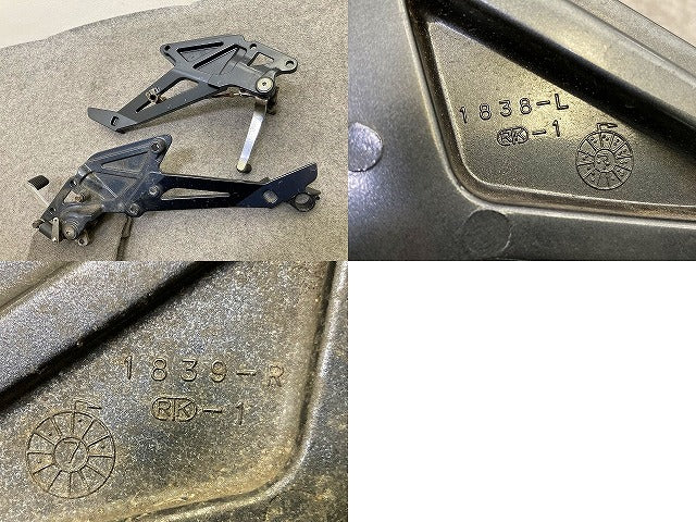 バリオス-2 ZR250 純正 サイド ステップ 左右セット シフトペダル ブレーキペダル 1838-L 1839-R カワサキ(151159)