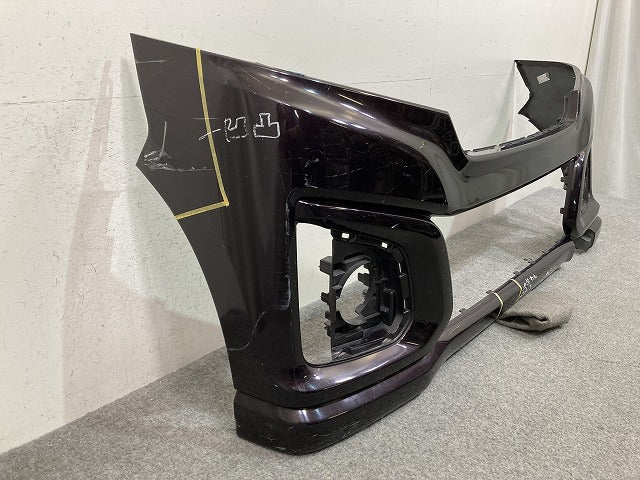 スペーシア カスタム/フレアワゴン カスタム MK42S/MM42S 純正 後期 フロント バンパー 71711-65R5 アーバンブラウンパール ZSF(151162)