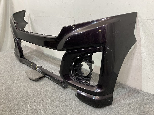 スペーシア カスタム/フレアワゴン カスタム MK42S/MM42S 純正 後期 フロント バンパー 71711-65R5 アーバンブラウンパール ZSF(151162)