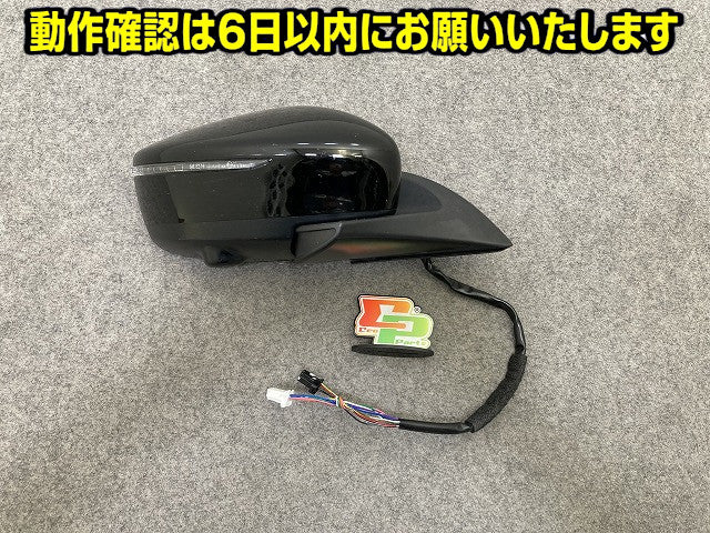 リーフ/LEAF ZE1 純正 右 ドアミラー 13線 ウインカーカメラ付 RH 運転席側 Murakami G579/G531 スーパーブラック KH3 日産(151209)