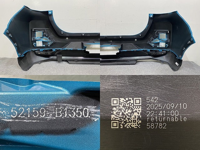 ライズ/ロッキー A200S/A210S/A200A/A210A/A202A 純正 リア バンパー 52159-B1350 ターコイズブルーマイカメタリック B86 トヨタ(151254)