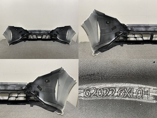 オーラ AURA/ノート NOTE FE13/FSNE13 純正 前期 フロント バンパー スポイラー付 62022 6XL0H ホワイトパール×ブラック XAB(151277)