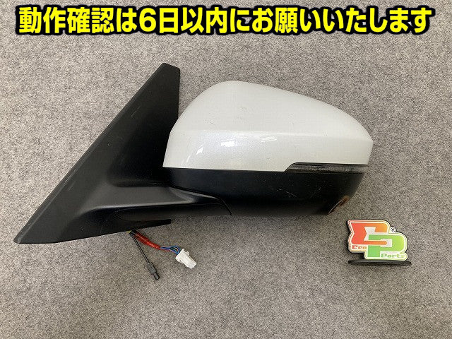 セレナ C28/NC28/FC28/FNC28/GC28/GFC28 純正 左 ドアミラー 9線 ウインカーカメラ付 ICHIKOH 8346/5432 プリズムホワイト QBE(151291)