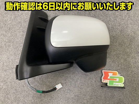ウェイク LA700S/LA710S 純正 左 ドアミラー 7線 LH ホワイト メタリック ダイハツ(151294)