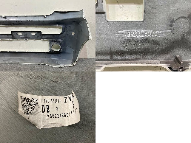 スペーシア MK54S/MK94S 純正 フロント バンパー Fバンパー 71711-53U0 ピュアホワイトパール ZVR スズキ(151306)