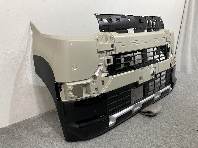 デリカミニ B34A/B35A/B37A/B38A 純正 フロント バンパー スポイラー付 Fバンパー 62022 7NL-0 アイボリー ブラック S45 三菱(151340)