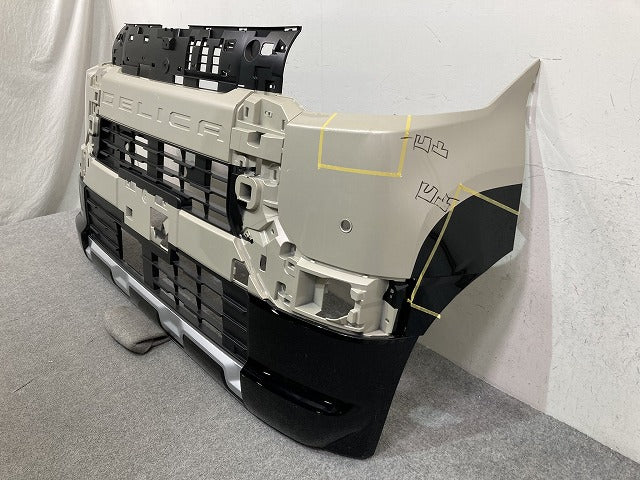 デリカミニ B34A/B35A/B37A/B38A 純正 フロント バンパー スポイラー付 Fバンパー 62022 7NL-0 アイボリー ブラック S45 三菱(151340)