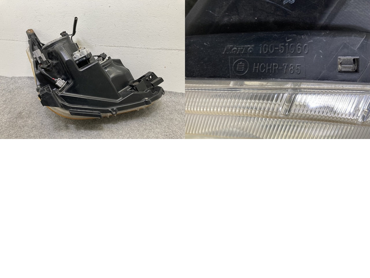 ムーヴ カスタム LA100S/LA110S 純正 前期 左 ヘッドライト/ランプ キセノン HID レベライザー バラスト KOITO 100-51060 ダイハツ(151359)