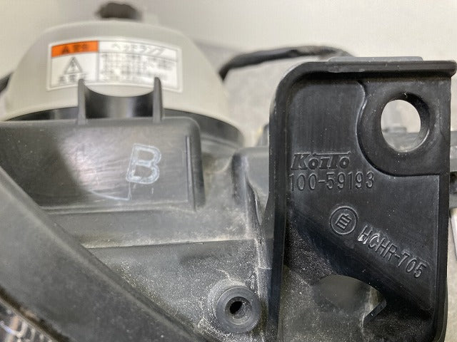 ワゴンR MH23S 純正 右 ヘッドライト/ランプ レベライザー バラストキセノン HID AFS付 刻印B RH KOITO 100-59193 スズキ(151417)