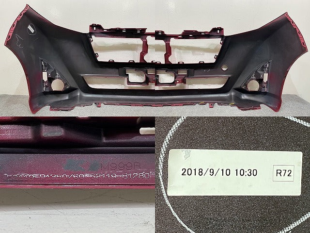 ルーミー M900A/M910A 純正 前期 フロント バンパー 52119-B1350/60 52119-B1280 マゼンタベリーマイカメタリック R72 トヨタ(151421)