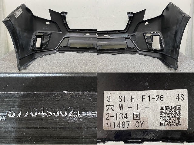 フォレスター SK5/SKE/SK9 純正 後期 フロント バンパー Fバンパー 57704SJ021 クリスタルブラックシリカ D4S スバル(151431)