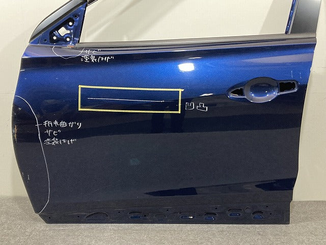 キックス/KICKS P15/RP15 純正 左 フロント ドア バイザー付 ダークブルーパール RAA 日産(151435)