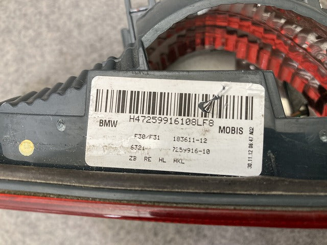 3シリーズ F30/F31 純正 前期 右 テールランプ/ライト/レンズ ハロゲン RH MOBIS 7259916-10 BMW(151444)