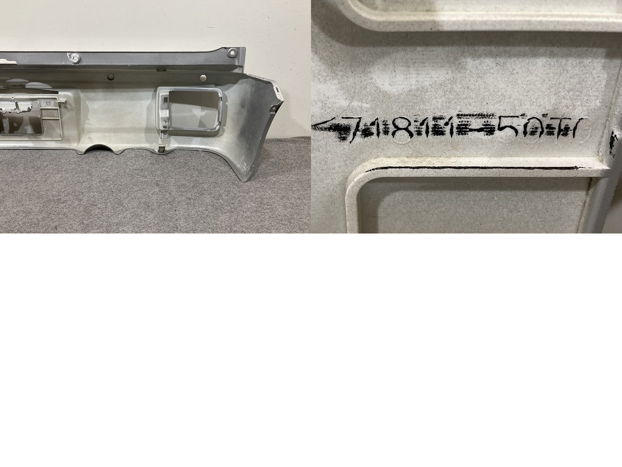 エブリィバン DA17V 純正 リア バンパー Rバンパー 71811-50T0 シルキーシルバーメタリック Z2S スズキ(151471)