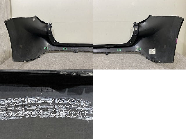 ハリアー 80系 MXUA80/MXUA85/AXUH80/AXUH85 純正 リア バンパー 52159-48320/48330 プレシャスブラックパール 219 トヨタ(151488)
