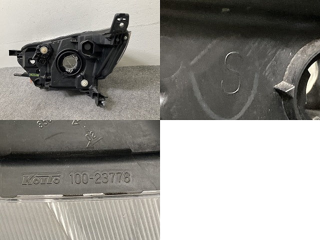 ジャンク!ルークス B44A/B45A/B47A/B48A 純正 前期 右 ヘッドライト/ランプ レベ ハロゲン 刻印S KOITO 100-23778 26025-7NA0A (151496)