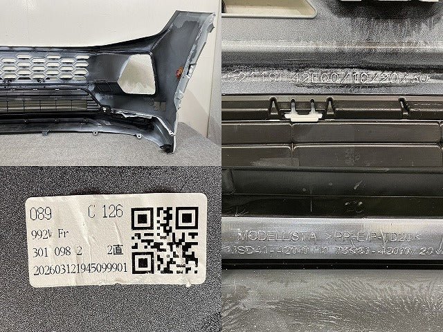 RAV4 ラブ4 60系/AXAN64 純正 フロント バンパー ガーニッシュ モデリスタスポイラー付 52119-42E00/10/20/30/40/50/ ホワイト 089(151534)