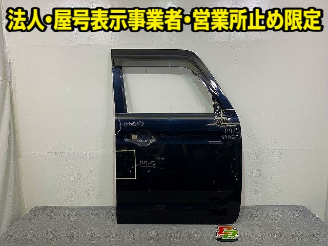 スペーシア カスタム MK53S 純正 右 フロント ドア バイザー付 ブルーイッシュブラックパール3 ZJ3 スズキ(151580)