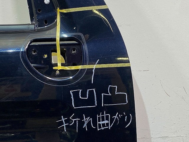 スペーシア カスタム MK53S 純正 右 フロント ドア バイザー付 ブルーイッシュブラックパール3 ZJ3 スズキ(151580)