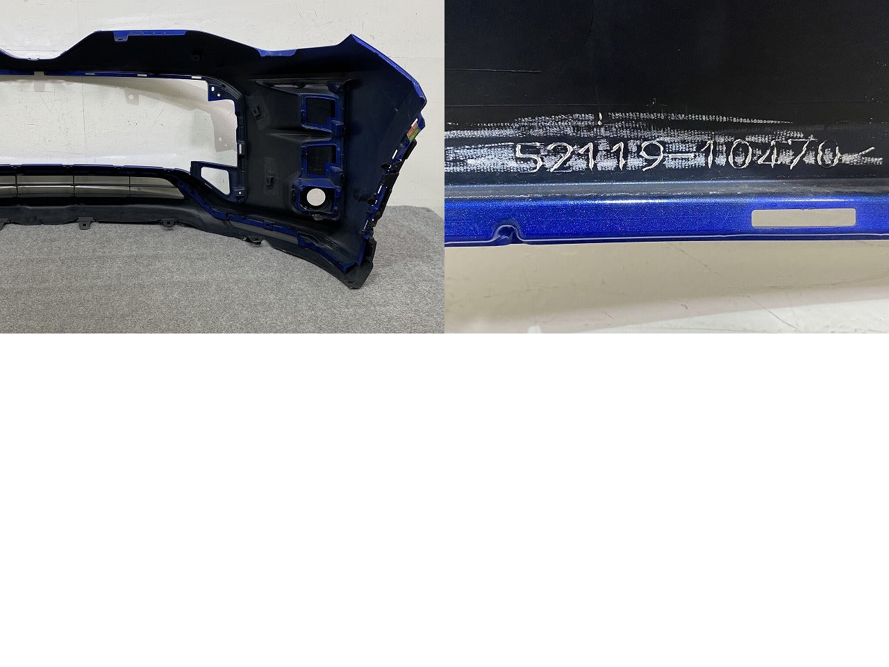 C-HR/CHR GRスポーツ/ZYX11/NGX50/NGX10 純正 フロント バンパー スポイラー付 Fバンパー 52119-10470 ブルー メタリック トヨタ(151641)