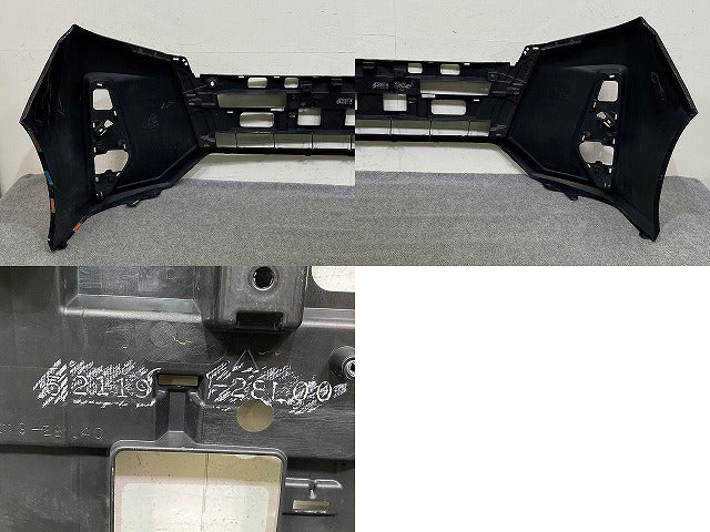 ノア NOAH 80系 ZRR80W/ZRR85W/ZWR80W/ZWR80G 純正 後期 フロント バンパー Fバンパー 52119-28L00 ブラック 202 トヨタ(151642)