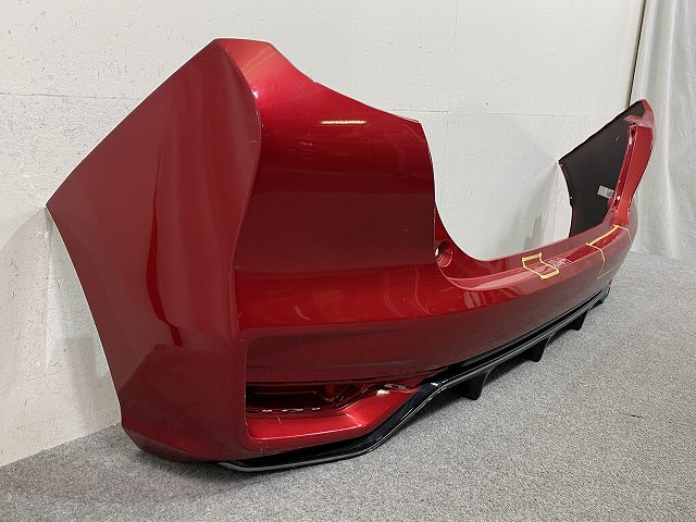 フィット RS GK5 GP5 純正 前期 リア バンパー スポイラー付 71501-T5B-J500 プレミアムクリスタルレッドメタリック R565M ホンダ(151661)