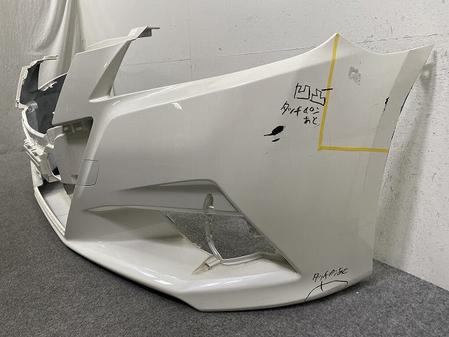 クラウン アスリート 200系 GRS200/GRS201/GRS202/GRS204 純正 前期 フロント バンパー 52119-30E60 ホワイトパール 062 トヨタ(151743)