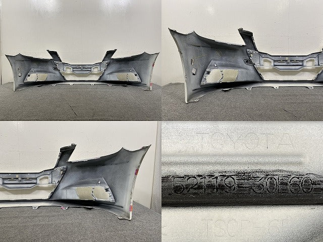 クラウン アスリート 200系 GRS200/GRS201/GRS202/GRS204 純正 前期 フロント バンパー 52119-30E60 ホワイトパール 062 トヨタ(151743)