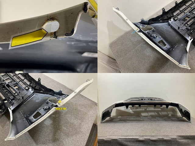ノア NOAH 80系 ZRR80W/ZRR85W/ZWR80W 純正 後期 フロント バンパー グリル付 52119-28L00/28L40 ホワイトパール 070 トヨタ(151878)