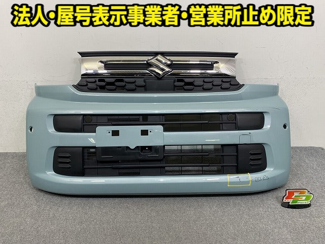 スペーシア MK54S/MK94S 純正 フロント バンパー グリル ロアグリル付 Fバンパー 71711-53U0 オフブルーメタリック ZYW スズキ(151920)