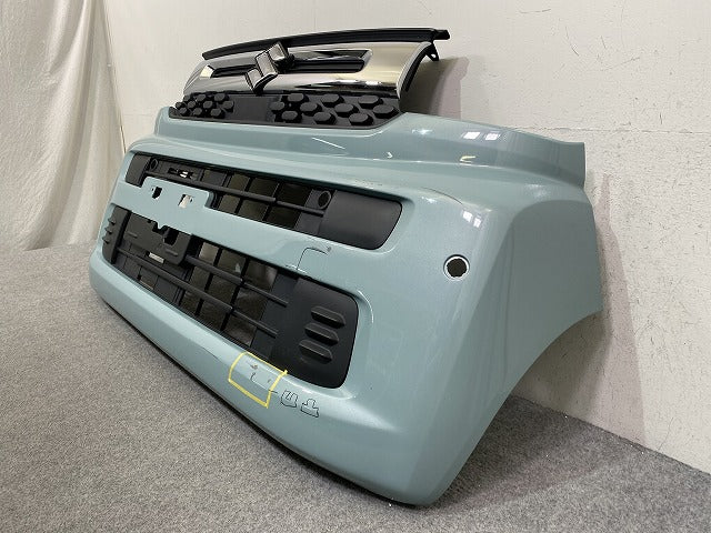 スペーシア MK54S/MK94S 純正 フロント バンパー グリル ロアグリル付 Fバンパー 71711-53U0 オフブルーメタリック ZYW スズキ(151920)