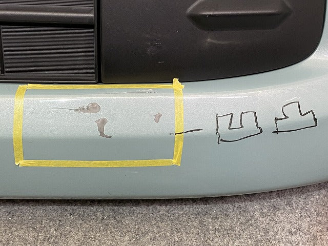 スペーシア MK54S/MK94S 純正 フロント バンパー グリル ロアグリル付 Fバンパー 71711-53U0 オフブルーメタリック ZYW スズキ(151920)