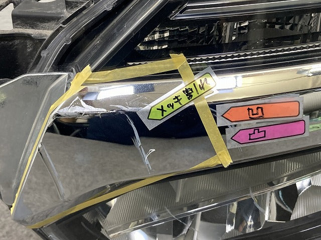 N-BOX/NBOX Nボックス カスタム/JF3/JF4 純正 後期 左 ヘッドライト/ランプ LED レベライザー 刻印J STANLEY W3106 メッキ ホンダ(152052)