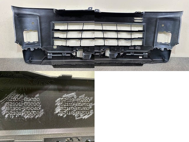 ハイゼット カーゴ S700V S710V 純正 フロント バンパー スポイラー付 52101-B5020/52119-B5220 ホワイトパール W25 ダイハツ(152105)