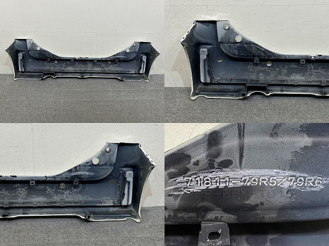 スペーシア カスタム MK53S 純正 リア バンパー Rバンパー 71811-79R5/79R6 ピュアホワイトパール ZVR スズキ(152126)