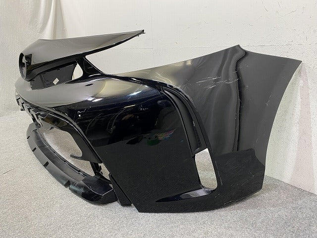 プリウスα/アルファ ZVW40W/ZVW41W 純正 後期 フロント バンパー 52119-47650 アティチュードブラックマイカ 218 トヨタ(152129)
