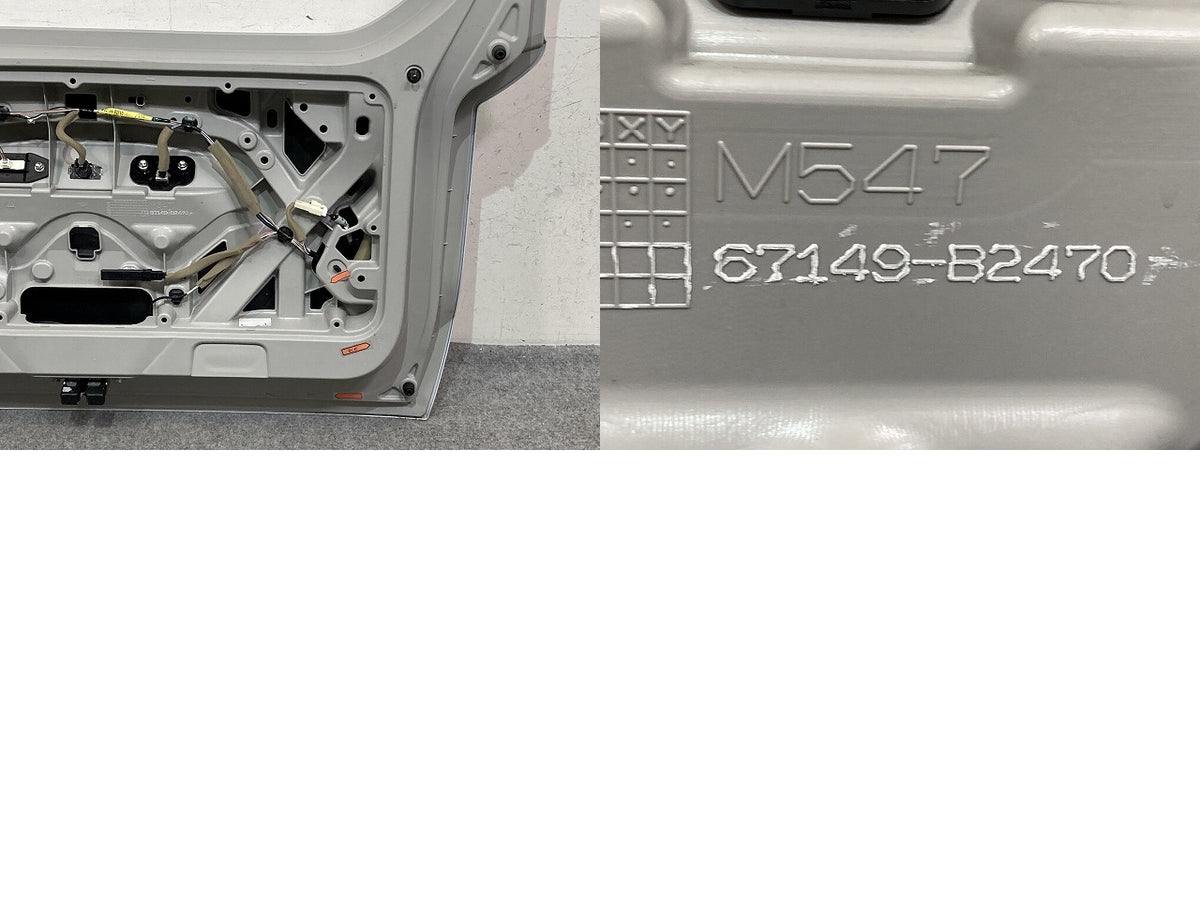 ムーヴ LA850S/LA860S 純正 リアゲート/バックドア/リアハッチ 内張り バックカメラ付 67149-B2470 ホワイト メタリック ダイハツ(152153)