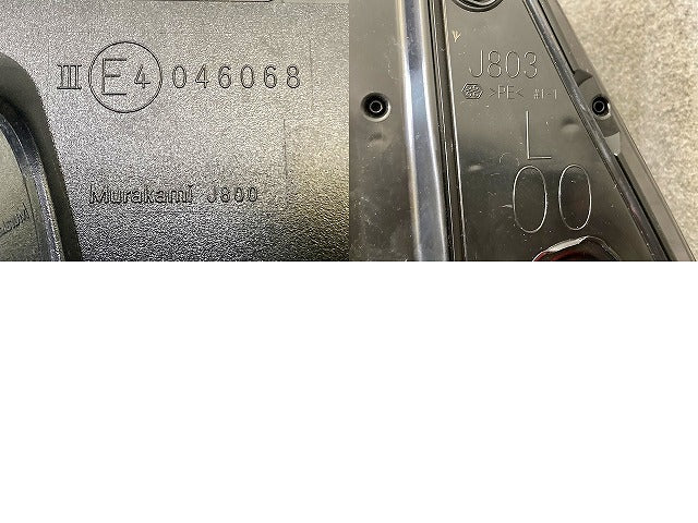 ハイゼット トラック S500P/S510P 純正 後期 左 ドアミラー 7線 Murakami J800 ブラック メタリック ダイハツ(152171)