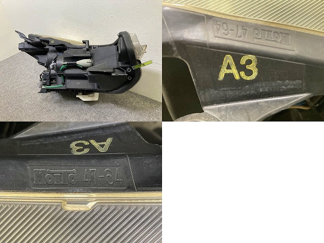 プリウスα/アルファ ZVW40W/ZVW41W 純正 後期 左 ヘッドライト/ランプ ハロゲン レベライザー 刻印A3 LH KOITO 47-64 トヨタ(152198)