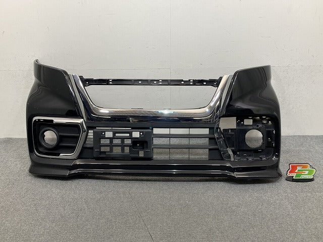 スペーシア カスタム MK53S 純正 フロント バンパー ガーニッシュ付 71711 79R5 ブルーイッシュブラックパール3 ZJ3 スズキ(152244)