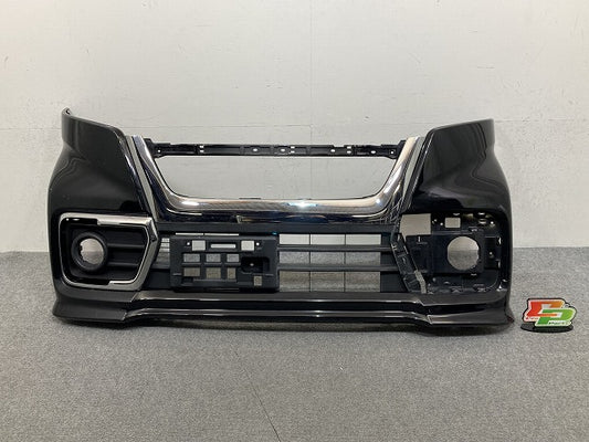 スペーシア カスタム MK53S 純正 フロント バンパー ガーニッシュ付 71711 79R5 ブルーイッシュブラックパール3 ZJ3 スズキ(152244)