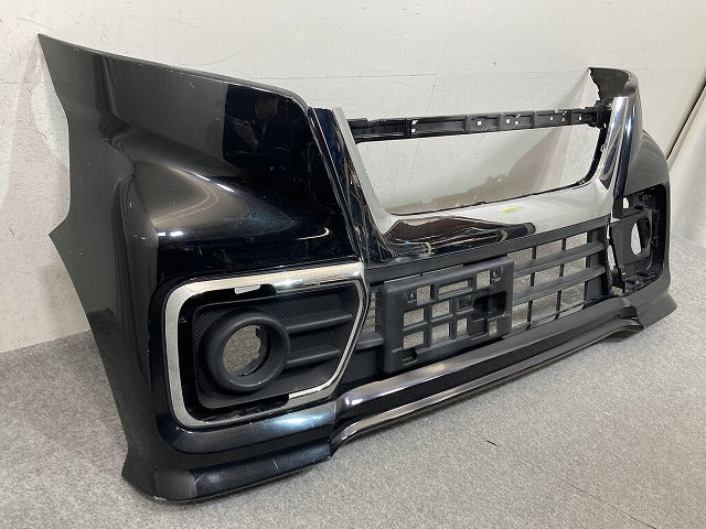 スペーシア カスタム MK53S 純正 フロント バンパー ガーニッシュ付 71711 79R5 ブルーイッシュブラックパール3 ZJ3 スズキ(152244)