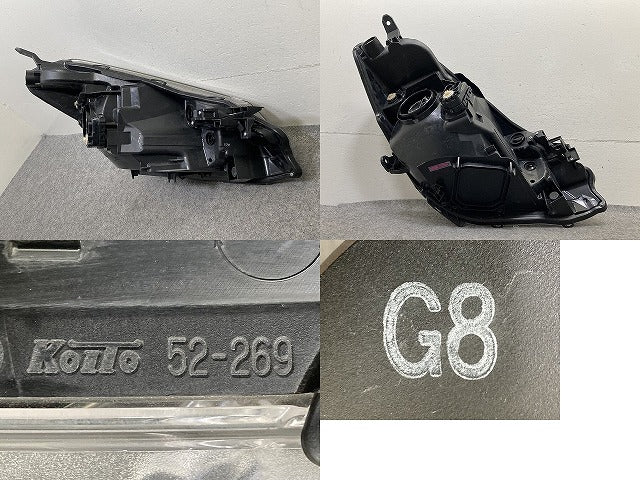 ヴィッツ 130系/KSP130/NSP130/NSP135/NCP131 純正 中期 左 ヘッドライト/ランプ ハロゲン レベライザー 刻印G8 KOITO 52-269(152295)