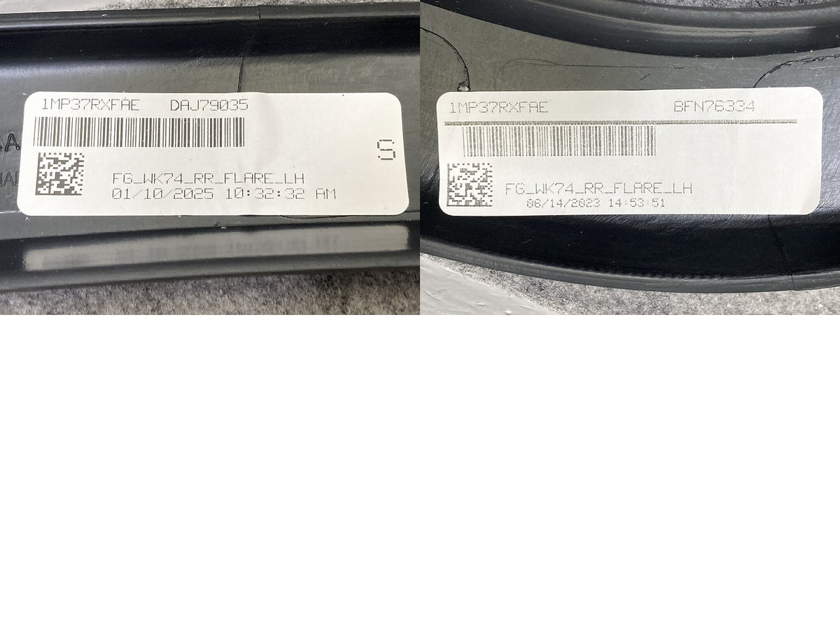 新品!ジープ/グランドチェロキー WK36 純正 左 リア ドア オーバーフェンダー フレアモール 1MP37TRMAA 1MP37RXFAE-001 素地(152317)