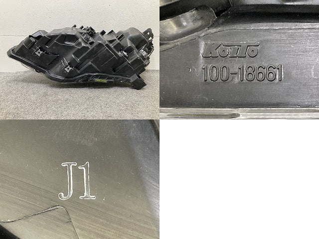 シビック FK7 FK8 タイプR 純正 右 ヘッドライト/ランプ LED レベライザー 刻印J1 KOITO 100-18661 33100-TGH-J11 ホンダ(152327)