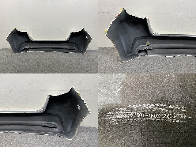 フィット GE6/GE7/GE8/GE9/GP1 純正 後期 リア バンパー 71501-TF0X-ZX00 ホワイト メタリック ホンダ(152346)